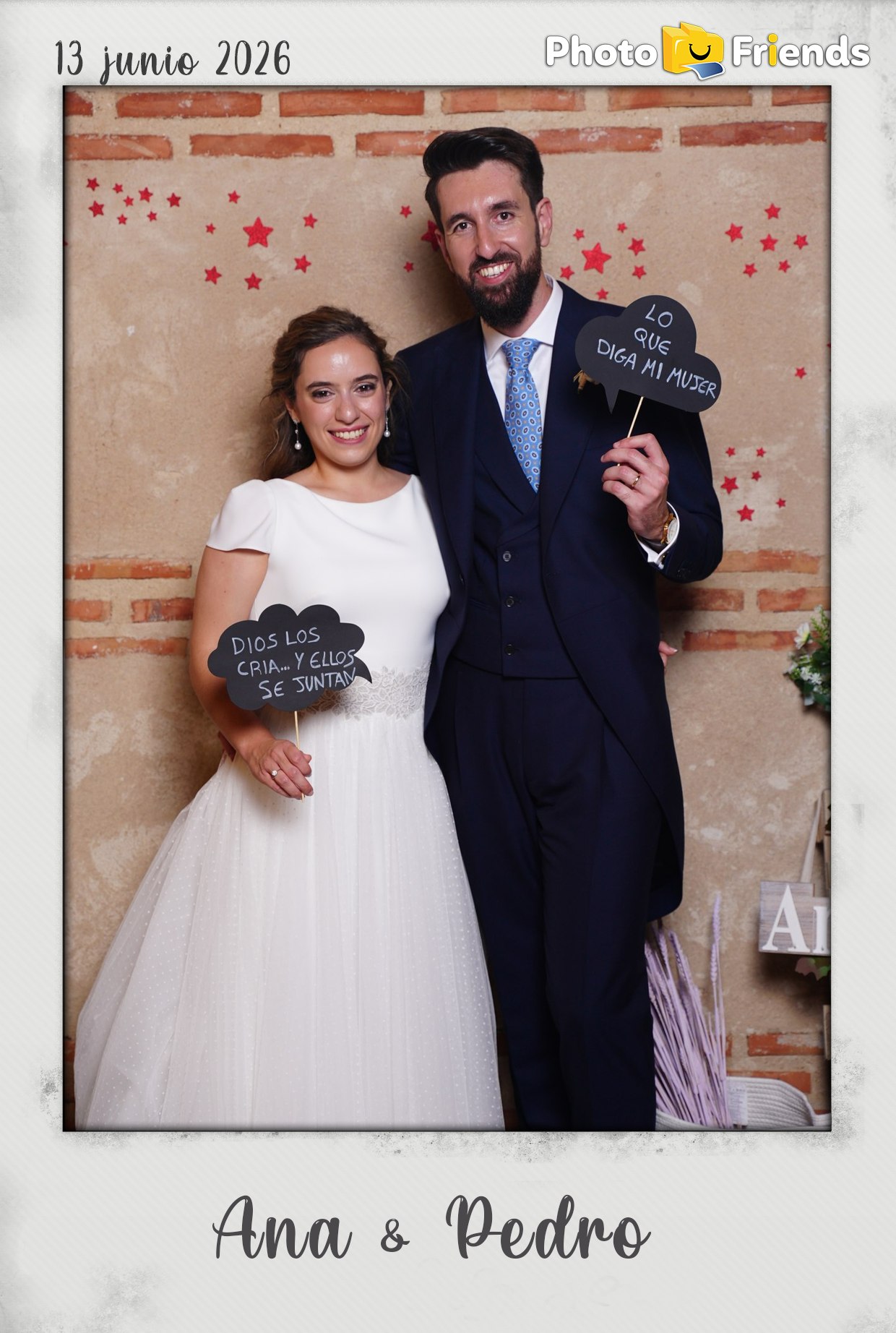 Photocall  Ana & Pedro | Huerto de Santa María 